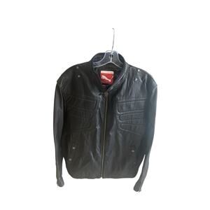 RARE!!! Premium Leather Ferrari Puma Jacket Black Size XL RARE!!!!!